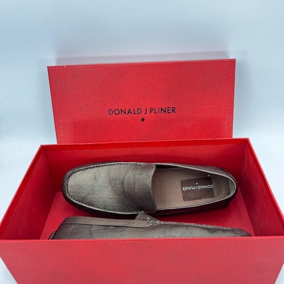 Donald J Pliner Vieto Men Size 11M Gold leather Slip On Loafer Casual Shoes - Picture 14 of 14